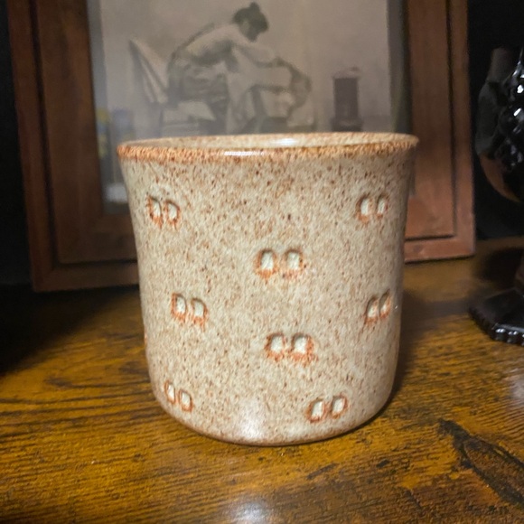 Rustic Ceramic Mug with Embossed Design - Picture 2 of 7